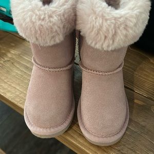 Dusty pink toddler boots